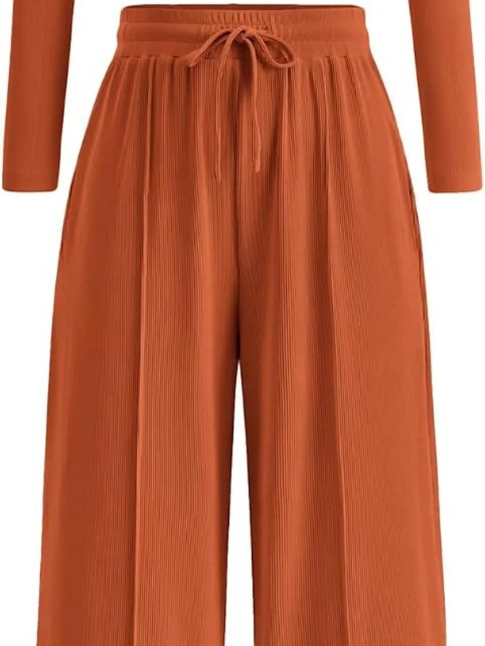 BTFBM Ribbed 2 Piece Set Brick Red M